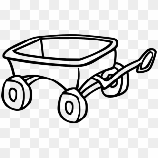 Wagon Toy Cart Trolley Png Image - Wagon Clip Art Black And White Transparent Png