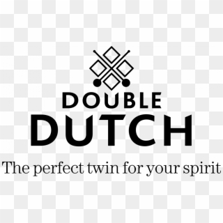 Double Dutch Primary Logo With Tagline Mono - Cross Clipart