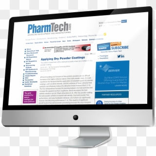 Pharmaceutical Technology Recently Published A Study - Computer Monitor Clipart