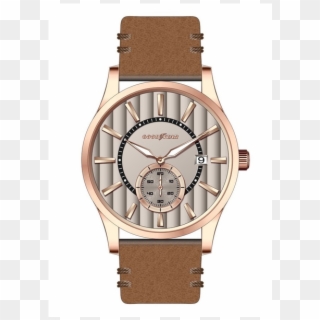 Goodyear Men's Watches With Leather Bands - Analog Watch Clipart