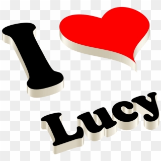 Lucy Heart Name Transparent Png - Heart Clipart