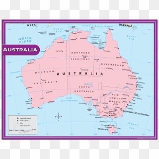 Tcr7653 Australia Map Chart Image - Atlas Clipart