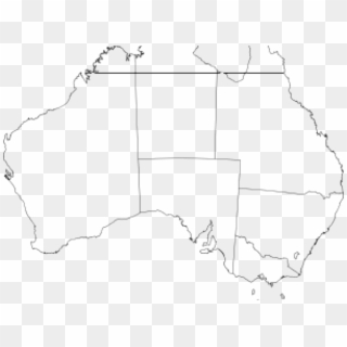 Map Clipart Australia - Blank Map Of Australia - Png Download