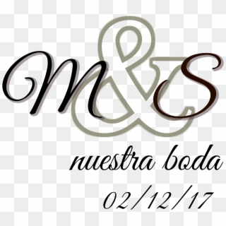 Mili & Seba, Nuestra Boda En Alto Urquiza - Calligraphy Clipart