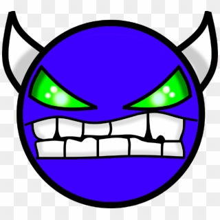 Eqnix Official - Geometry Dash Demon Face Png Clipart