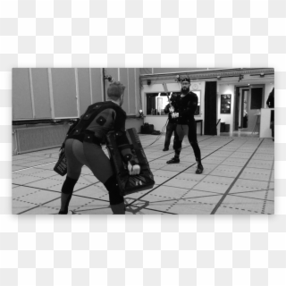 Conan's Stuntman Gets Ready For A Battle In Motion Clipart