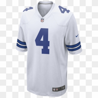 Nike Nfl Dallas Cowboys Men's Football Home Game Jersey - Dak Prescott Jersey White Clipart