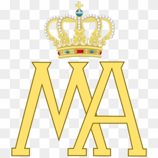 Royal Monogram Of Queen Maria Anna Of Saxony - Tiara Clipart