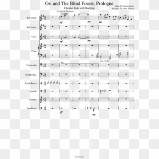 Ori And The Blind Forest, Prologue Sheet Music Composed - Ori And The Blind Forest Sheet Music Lost In The Storm Clipart