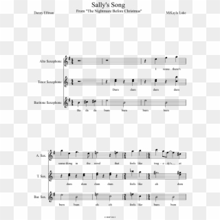 Sally's Song Sheet Music Composed By Mikayla Luke 1 - Snowbelle City Marimba Sheet Music Clipart