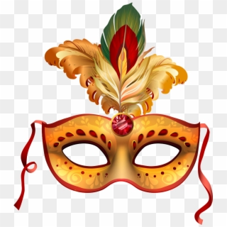 Mardi Venice Carnival Gras Mask Brazilian Party Clipart - Adesivo Mascara De Carnaval - Png Download
