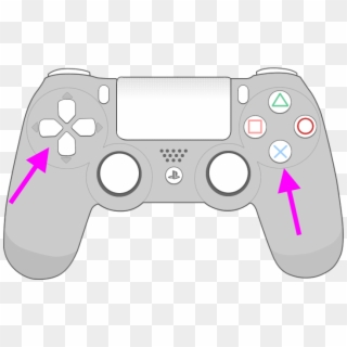 Now Browse To The Tv Icon And Watch Everything - Cartoon Ps4 Controller Drawing Clipart