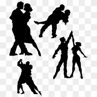 Dance Modern Dancing Ballroom Dancers Silhouette - Gouyad Dance Clipart