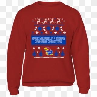 Have Yourself A Merry Jayhawk Christmas - Ole Miss Ugly Christmas Sweater Clipart