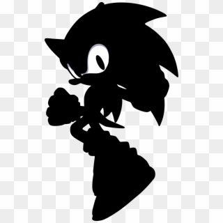 Sonic Silhouette - Video Game Characters Silhouette Clipart