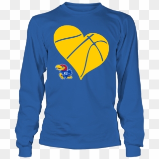 Ku Jayhawks Basketball T Shirts - Basketball Ugly Christmas Sweater Clipart