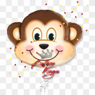 Monkey Head Monkey Head - Monkey Balloon Clipart