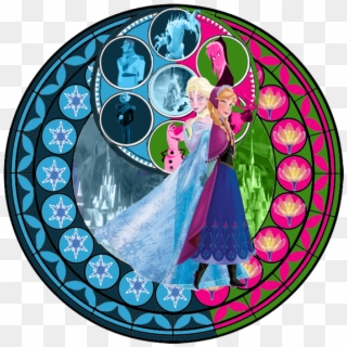 Clip Art - - Kingdom Hearts Stained Glass Anna - Png Download