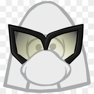 Black Mask Clothing Icon Id - Club Penguin Earth Hat Clipart