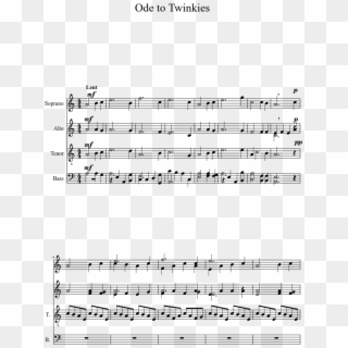 Ode To Twinkies Sheet Music 1 Of 3 Pages - Linkin Park Breaking The Habit Sheet Clipart