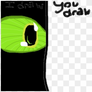 I Draw/you Draw Dragon Eye - Illustration Clipart