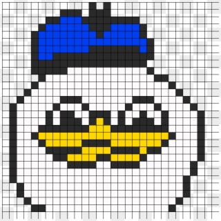 Uncle Dolan Perler Bead Pattern / Bead Sprite - Happy Face Pixel Art Clipart