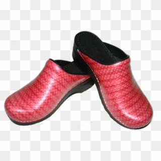 Pink Snake Clogs - Slip-on Shoe Clipart