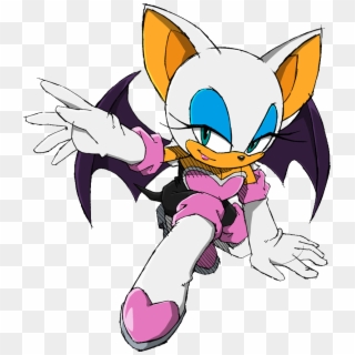 Rouge Jumping - Rouge The Bat Sonic Channel Clipart