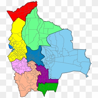 Bolivia Division - Provinces Of Bolivia Map Clipart