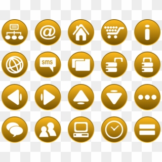 Icons Web Internet Communication Graphics Buttons - Icon Orange Clipart