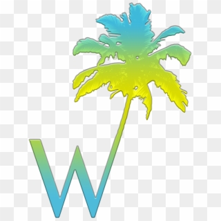 W Palm Only Logo No Background White Clipart