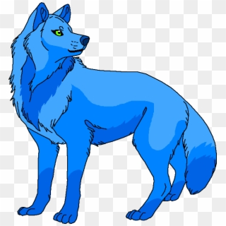 Blue Wolf - Dog Licks Clipart