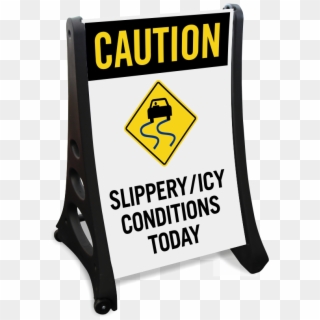 Zoom, Price, Buy - Slippery Road Sign Clipart