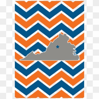 University Of Virginia State Map Greeting Card - Motif Clipart