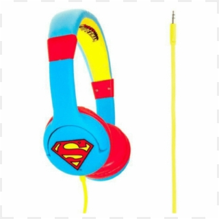 Kondor Superman "man Of Steel" Blue Children's Headphones - Superman Logo Clipart