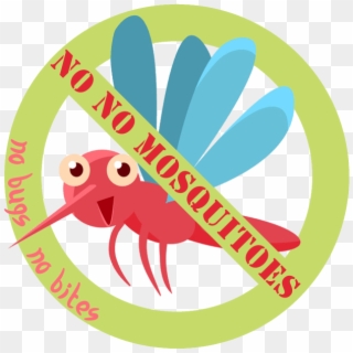 No No Mosquitoes Logo No Bugs No Bites - Circle Clipart