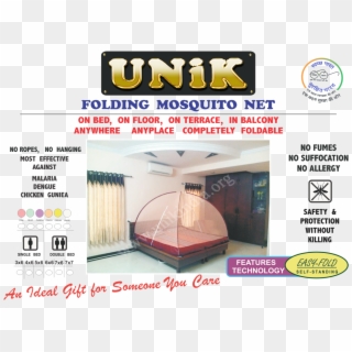 Unik Folding Mosquito Net - Flyer Clipart