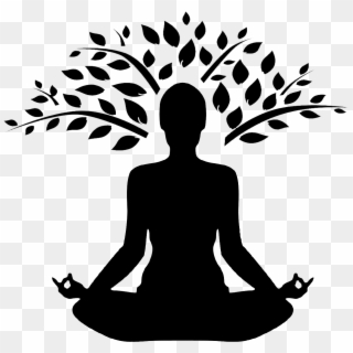 Meditation Clipart Relaxation Therapy - Yoga Black And White Png Transparent Png