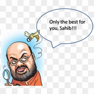 Modi Likes It No Other Way - Amit Shah Funny Cartoon Pig Clipart