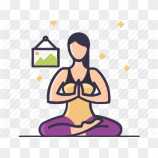 Meditation Clipart Yoga Teacher - Illustration - Png Download