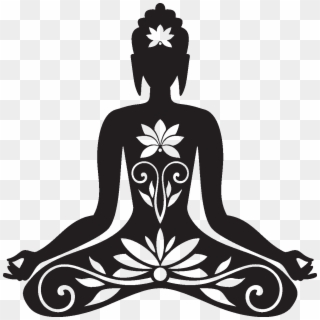 Yoga Artsy Images Png - Yoga Lotus Position Black Clipart