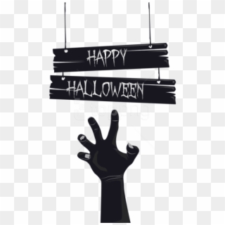 Free Png Happy Halloween With Grave Hand Png Images - Grave Hand Png Clipart