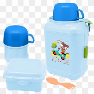 Boxy School Box - Plastic Bottle Clipart