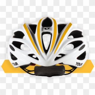 Your Helmets Team White 01 Front Sunflower Yellow - Bicycle Helmet Clipart