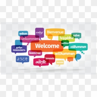 The Word Welcome In Different Languages - Welcome In Different Languages Png Clipart