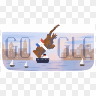 Google Marks Anniversary Of Statue Of Liberty's Arrival - Polymer Replica Of The Statue Of Liberty Clipart