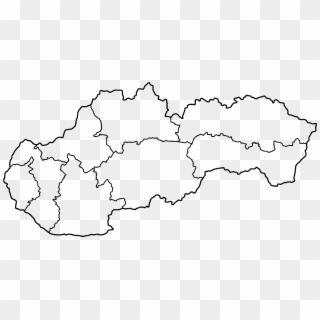 Slovakia Regions Blank - Slovensko Png Clipart