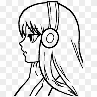 Girl Base - Anime Girl Base With Hair Clipart