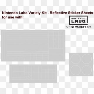 Labo - Toy-con 01 - Variety - Stickers - Reflective - Nintendo Labo Reflective Stickers Clipart