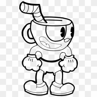 Incredible Ideas Cuphead Coloring Page Collection Of - Black And White Cuphead Clipart
